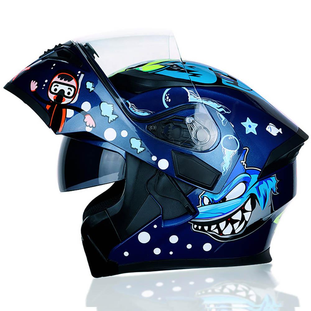 Мотоциклетный шлем Мотоциклетный шлем-интеграл Мотоциклетные аксессуары Мужской и женский Водонепроницаемый Солнцезащитный шлем Сертифицирован DOT