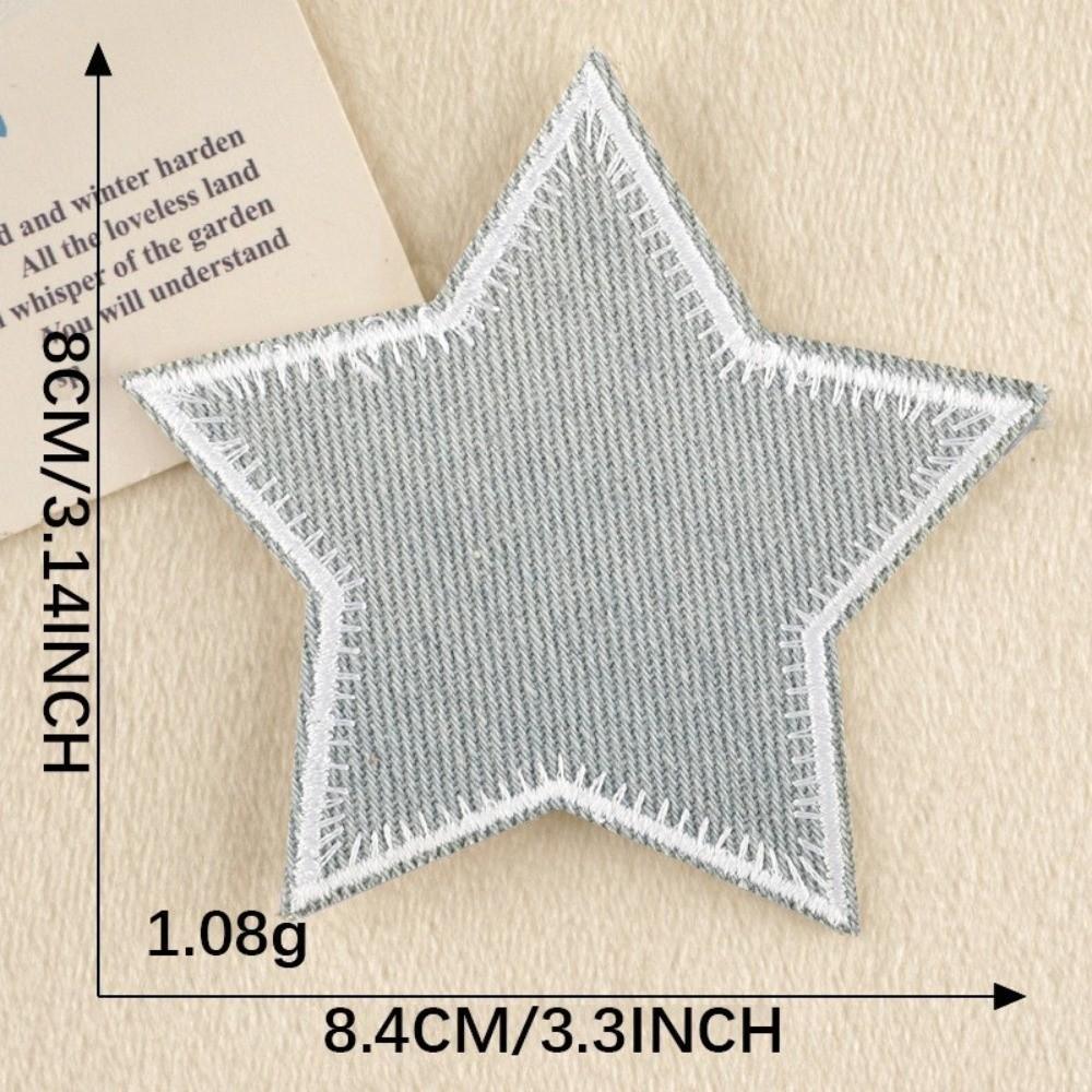 Star Applique Iron-on Patches Fabric Patches Thermoadhesive Denim Patches Elbow Fabric Iron On Design Sewing Patches