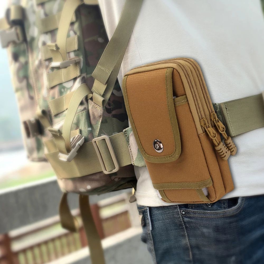 Bag Functional Mobile Phone Bag Belt Waist Pouch Waist Bag Outdoor Belt Bag Zipper Waist Pack