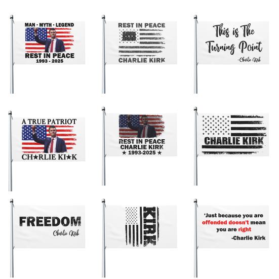 Юшэн Чарли Флаг Ветроустойчивый Двусторонний Баннер Свободы Устойчивый к УФ-лучам Патриотический Садовый Флаг для Наружного Украшения