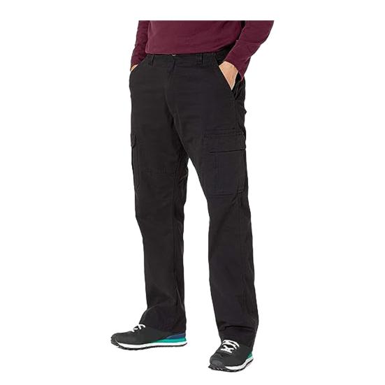 Мужские брюки-карго с 6 карманами для быстрого доступа к хранению вещей, свободные, прямые, на молнии с пуговицами