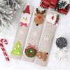 Christmas Home Decoration Items Santa Claus Snowman Elk Linen Refrigerator Handle Stick Microwave Oven Handlebar Cover