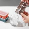 3 Pack Flexible Silicone Mini 6 Blocks Ice Tray Mold With Lid Ice Cube Box