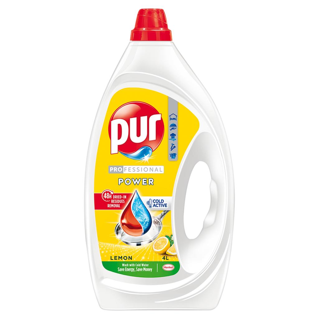Pur Professional Power Lemon Dishwashing Liquid 4 1 Pc