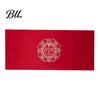 Satin Dust Cover for Furniture Chinese Wedding Nightstand Burgundy Bedside Table Dustproof Cloth Bedroom Decor