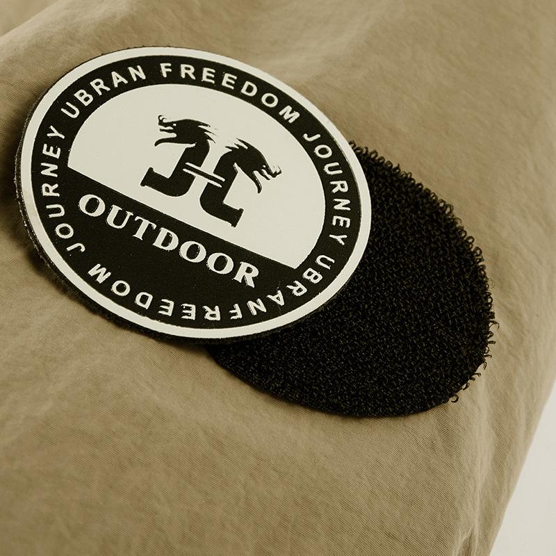 Men's Waterproof Jacket Casual Midlife Fleece Jacket Autumn Winter Fleece Warm multi-pocket Cargo Coats Hooded Overcoats