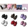 Hand-made Doll Shoes Leather Material Leather Shoes Hobbies For 17CM Labubu Doll Shoes  Doll Toys