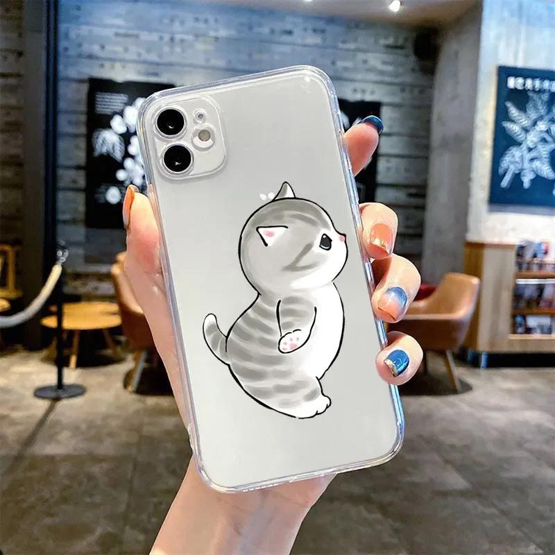 Забавный Мультяшный Чехол для Телефона Пара Любителей Кошек Для Samsung Galaxy S24 S23 S22 S25 Ultra Plus Чехол для Galaxy S23+ S24+ S25+ Корпус