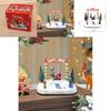 Resin Snow Scene Rotating Seesaw Music Box With Lightup Feature For Christmas Tree Decor And Collectors