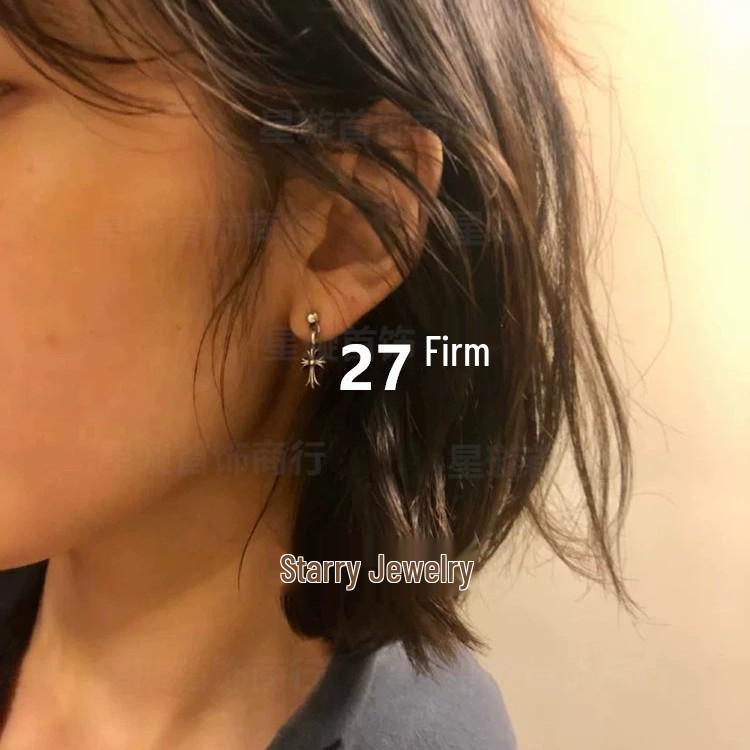 Новые висячие серьги G-Dragon с цветными бриллиантами для мужчин и женщин, белая медь, тайское серебро, серебряная игла s925