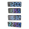 Digital LED Alarm Clock Mirror USB Battery Dual Power 2 Levels Adjustable Brightness Desk Clock For Office Travel