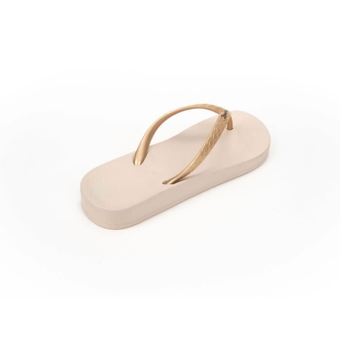 Tongs femme - Ipanema - Anatomica Tan - Couleur Beige/gold - Confortable et anti-dérapante