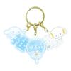 Tees Factory Sanrio Sukipi 3 Charm Keychain Blue White X W5 X & H3.8 D0.3cm SR-5541982BW