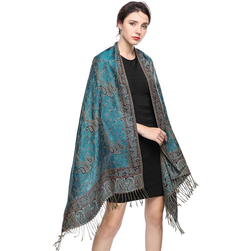 Luxury Brand Autumn Cashmere Jersey Shawl Womens Scarf Warm Winter Scarf Design Printed Womens Muslim Cotton Shawl Scarf