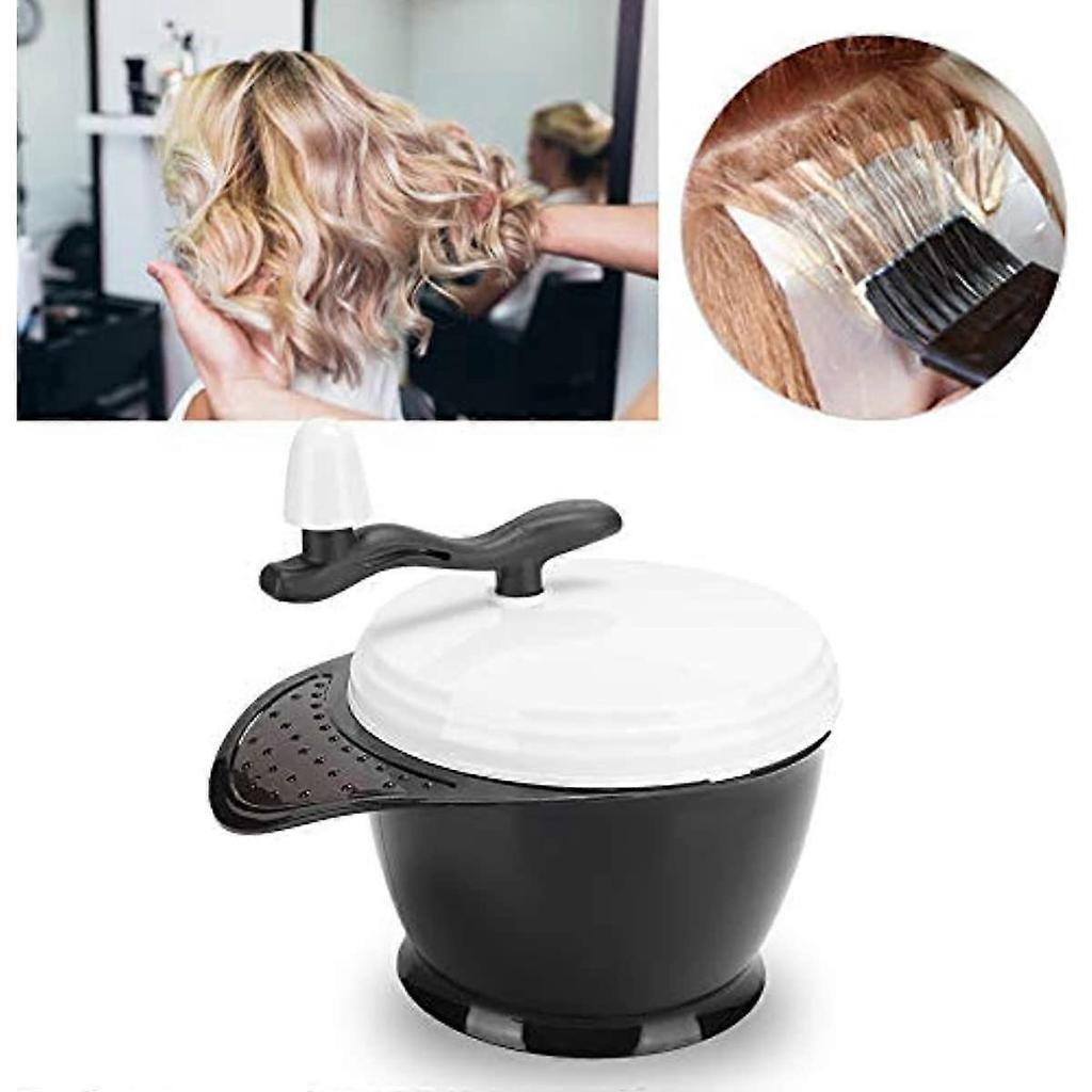 Hair Dye Blender Hair Coloring Dyestuff Mixer Hand Blender Hair Dye Cream Mixing Bowl Hair Tinting Bowl for Home Use Barber Shop Beauty Salon less
