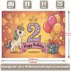 Party Backdrop Unicorn Flat Second Events Wedding Coming Ceremony Four Season Photo Background Decor Front Door Decor