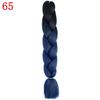 Ombre Braiding Hair Extensions 24inch 115g Synthetic Jumbo Braids Hair Fiber Pink Purple Blue Green