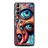 Spooky Scary Red Eye Phone Case Cover for Samsung Galaxy S26 S25 S24 S23 S22 S20 S21 FE Ultra S25 Edge Plus 5G Soft TPU Shell