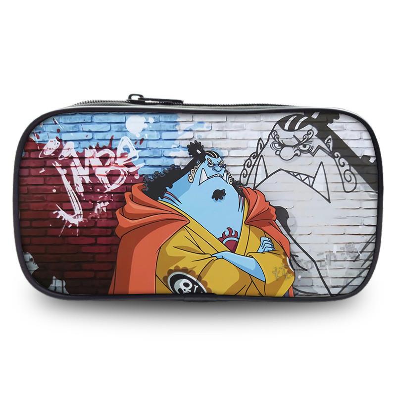 Одноразовый пенал с принтом аниме One Piece Луффи, однослойный, для хранения канцелярских принадлежностей, для учеников и офисного использования