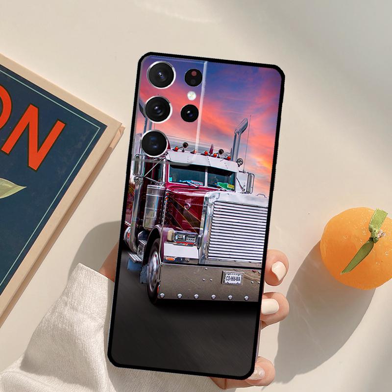 Heavy Truck Car Phone Case For Samsung Galaxy S22 S23 S21 Ultra S20 FE S8 S9 S10 Plus Note 10 20 Ultra Cover
