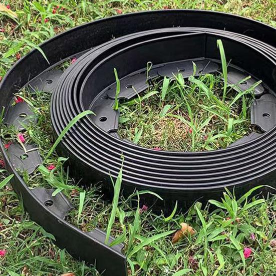 Landscape Edging Border No Dig All-weather Garden Isolation Edging Border with Spikes Easy-to-Install