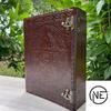 Handmade Leather Journal, 400 Vintage Paper Large Leather Journal, Pentagram Witch Journal For Sketching & Writing, Book Of Shadows