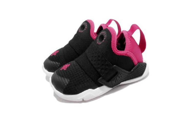 Nike Huarache Run Drift Амортизация, Износостойкие Низкие Кроссовки для Малышей Черно-Розовые Для Младенцев и Малышей AH7827-011