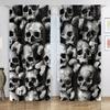2 шт. оконных штор в готическом стиле - современные тканые полиэстеровые панели, подвесные карманы, полупрозрачные рулонные с тиснением