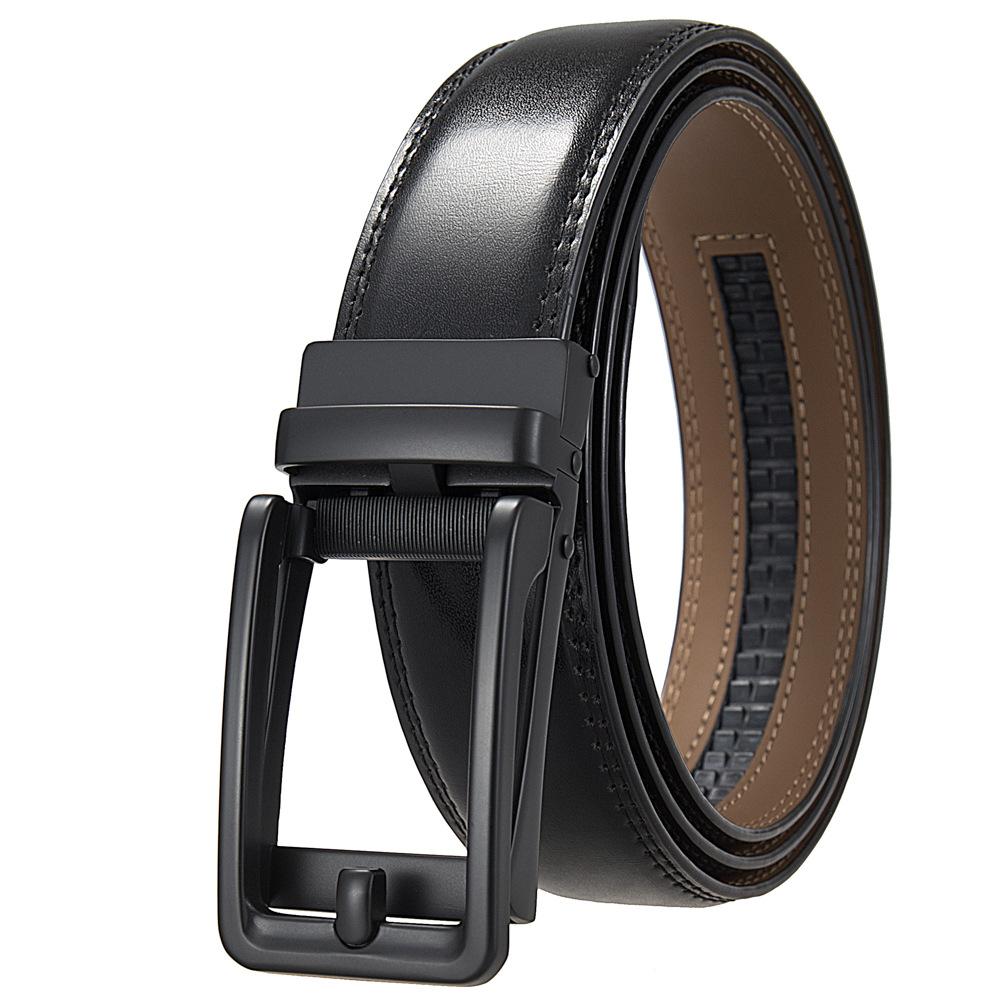 1 шт. Мужской ремень с автоматической пряжкой, модный деловой ремень из коровьей кожи, ремень Ly36-3 3315-1