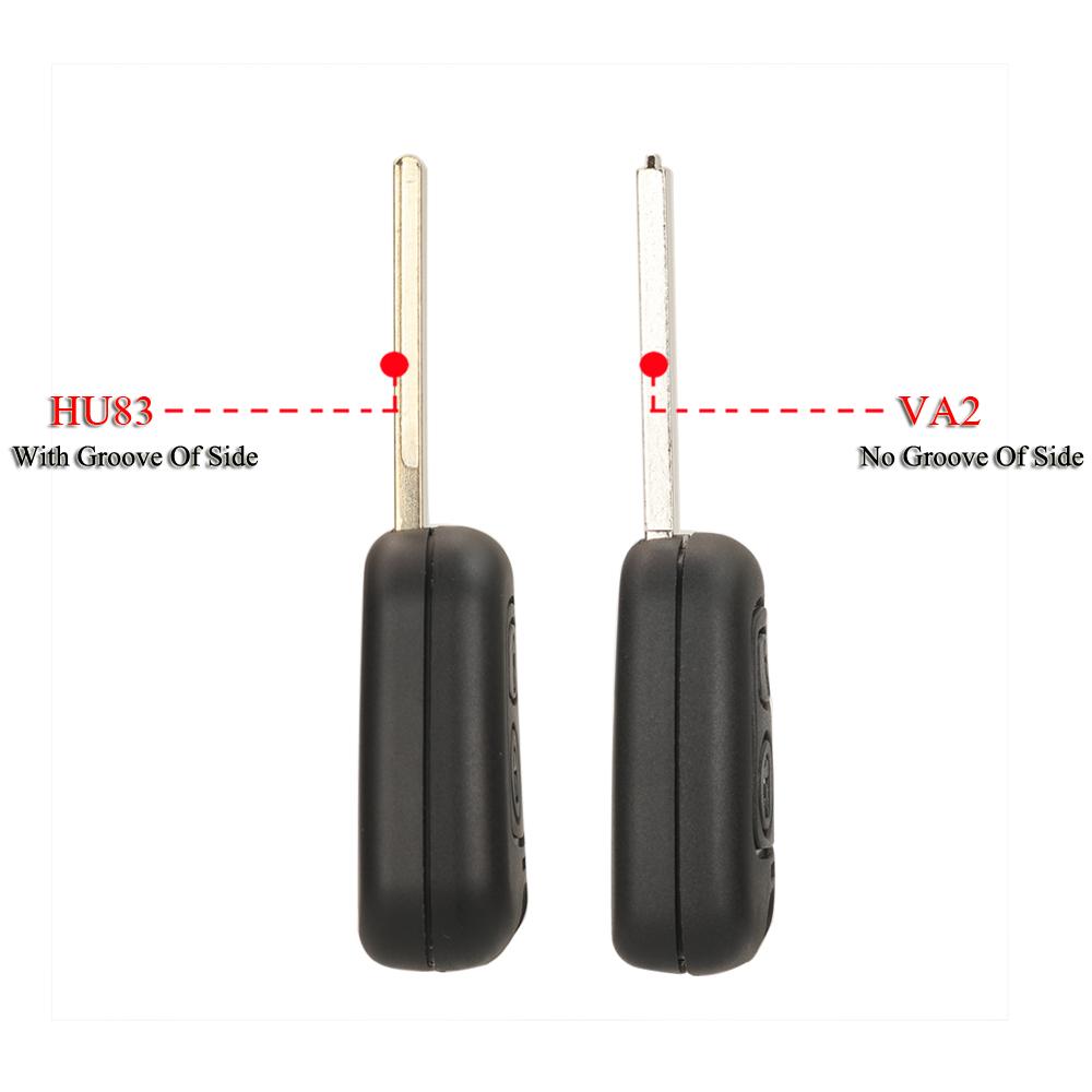 Jingyuqin Пульт для автомобильного ключа для Citroen C1 C2 C3 C4 Для Peugeot 106 206 306 307 107 Для Toyota Aygo 2 Кнопки 433 МГц Чип 4D70/ ID46