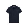 Casual Solid Color Short Sleeve Polo Shirt Men Tops Legendary-Blue F11M122101F-NV