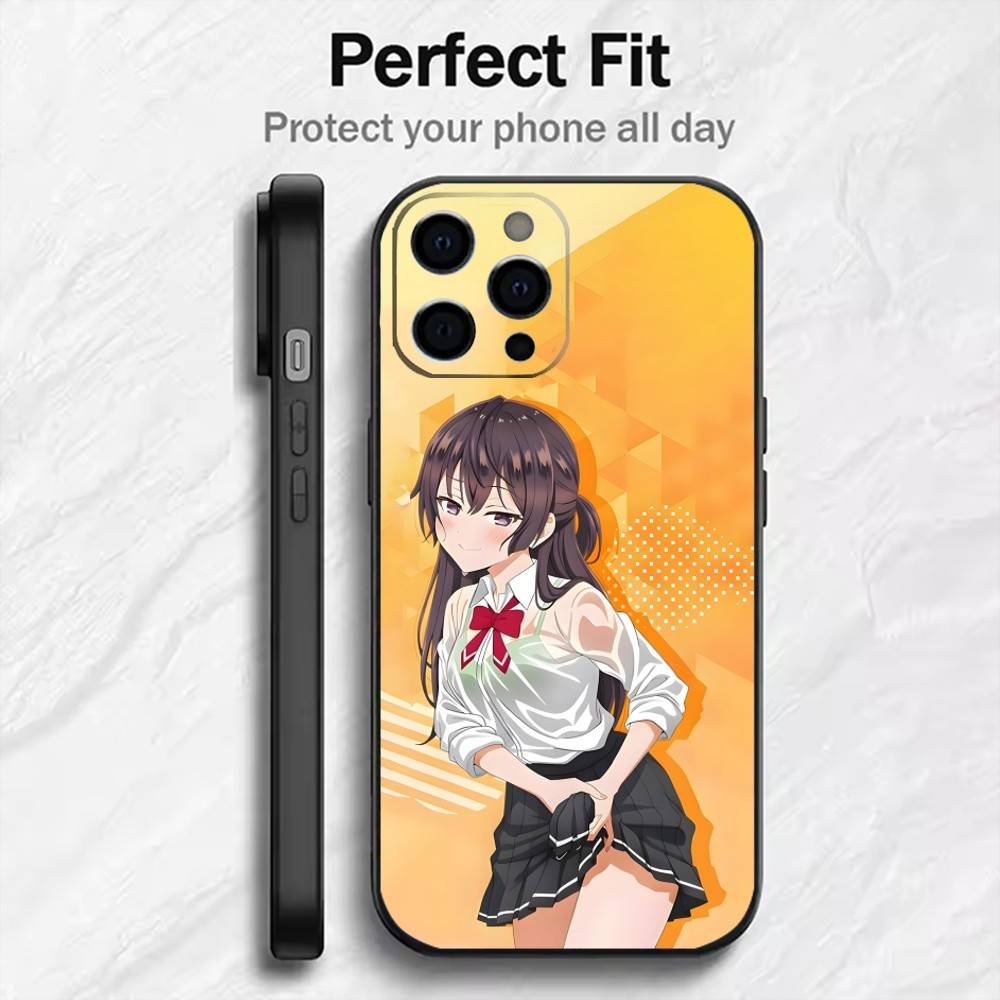 Чехол для телефона с персонажем аниме Y-Yuki Suou для iPhone 17, 16, 15, 14, 13, 12 Plus, Max, Мягкий силиконовый, Черный