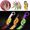 3D Explosive Gravity Folding Claw Knife Butterfly Claw Gravity Knife Jumping New Quick Push Decompression Toy Cool Knife