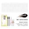 Black Brown Semi-permanent Eyebrow Dye Accessories Complete Eyebrow Dye Set Lasting and Non-fading Eyebrow Dye