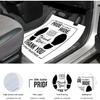 50 PCS Car Paper Floor Mats, 16 x 20 Inch Disposable Auto Carpet Pads with Footprint Words, Universal Temporary Vehicle Floor Protective Papers for