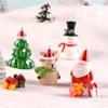 Gift Home Decorations Bonsai Decor Deer Xmas Tree Miniature Snowman Santa Claus Christmas Figurines