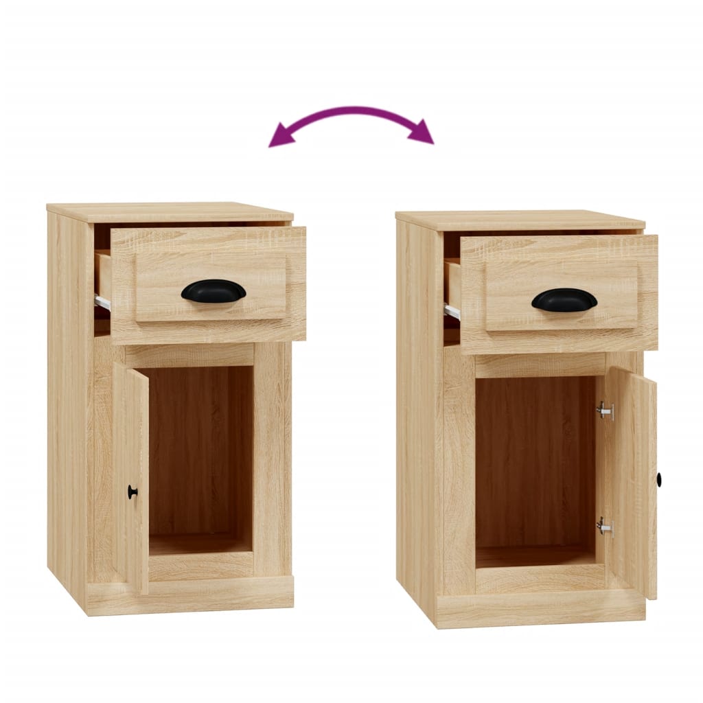 Side Table with Drawer Sonoma Oak 40 x 50 x 75 cm