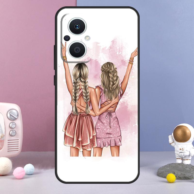 Лучшие друзья BFF Парный чехол Для OPPO Reno 14 F 11F 12F 13F 10 11 12 13 Pro 7 8 Lite Чехол OPPO Find X8 X6 X5 X9 Pro