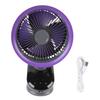 Auto Oscillating Fan 100 Speeds Low Noise Type C Charging Small Desk Fan with Touch Buttons and LED Display Screen