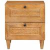 Nightstand Light Brown 40 x 33 x 46 cm Engineered Wood