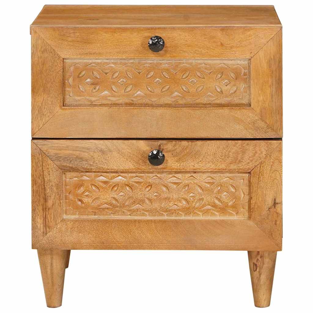 Nightstand Light Brown 40 x 33 x 46 cm Engineered Wood