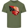 Curled Papua New Guinea Flag Day Football Unisexs Light Cotton TShirt