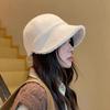 Women's Autumn and Winter New Casual and Versatile Soft Brim Showing Off Their Faces Small Warm Plush Star Ant Hat