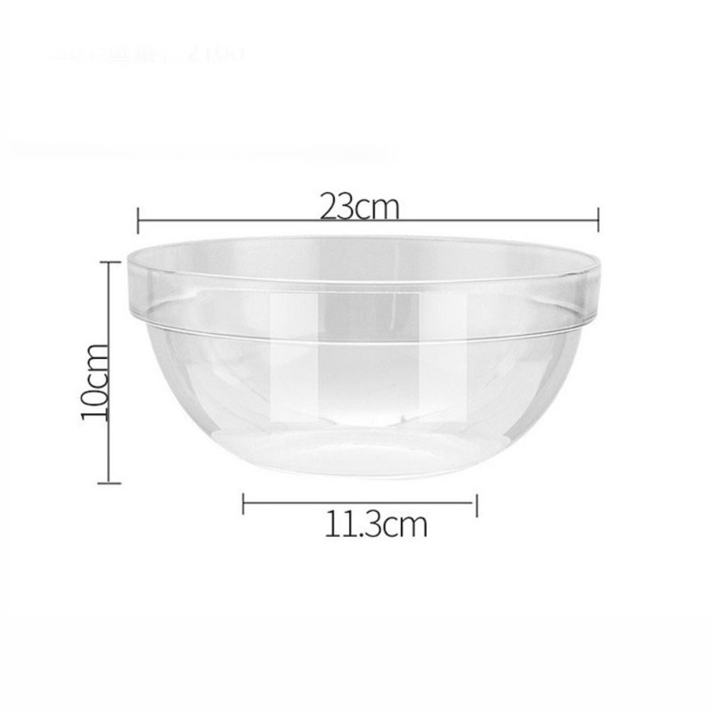 Thick Dessert Bowl Transparent Fruit Bowl Multipurpose Acrylic Salad Bowl  Kitchen