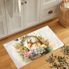 1Pcs Rabbit  Kitchen Mat Soft Thickened Kitchen Floor Mat Waterproof Non-slip Oil-proof Floor Mat Runner Rug