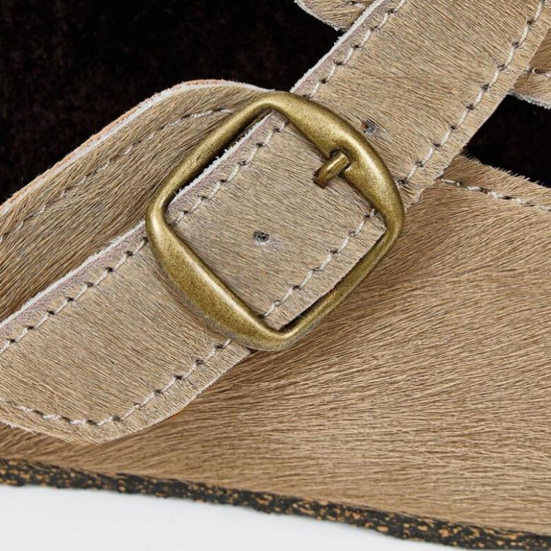 Bosabo Leather Clog Beige