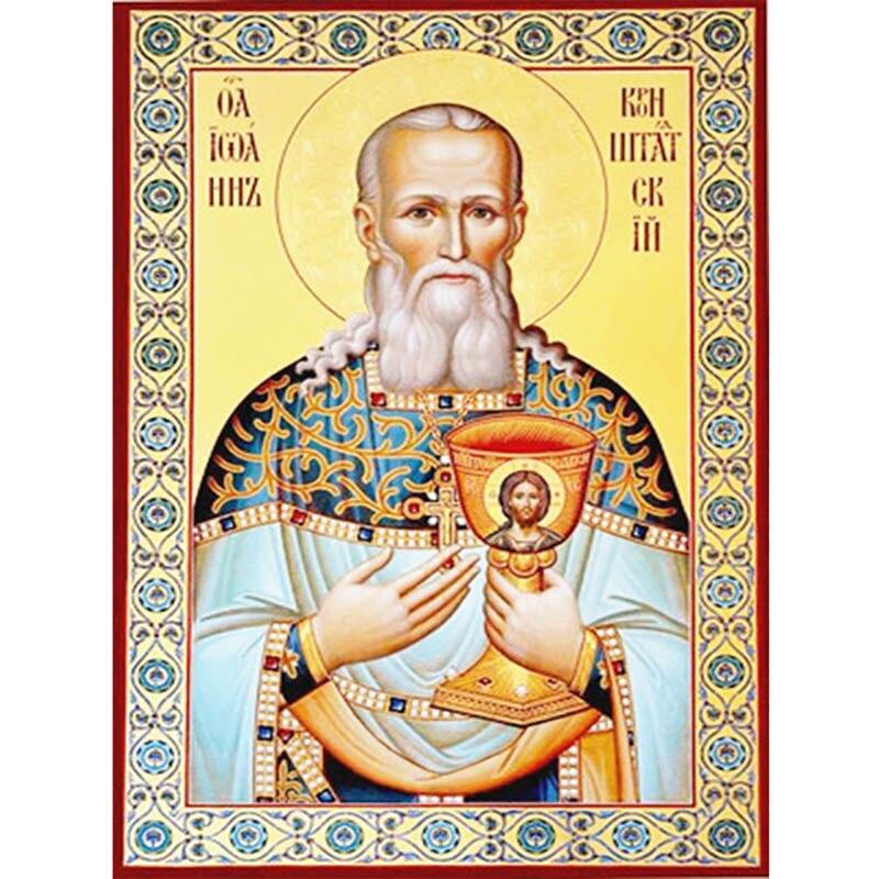 DIY Religion Icon 5D Diamond Painting Full Round Drill Cartoon Diamond Embroidery Mosaic Cross Stitch Gift Wall Art Home Decor