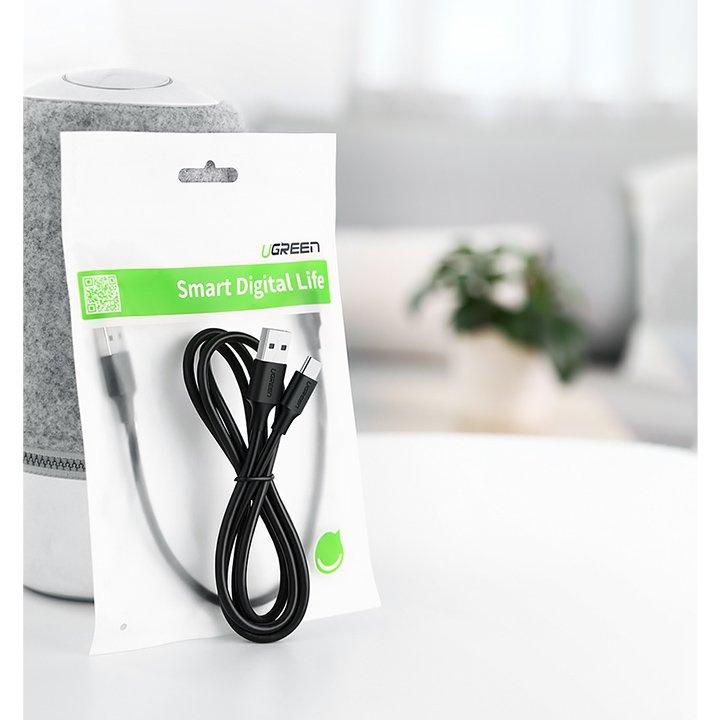 Ugreen 2m USB-A to USB-C Cable - High-Speed 3A Charging, Durable Black Design