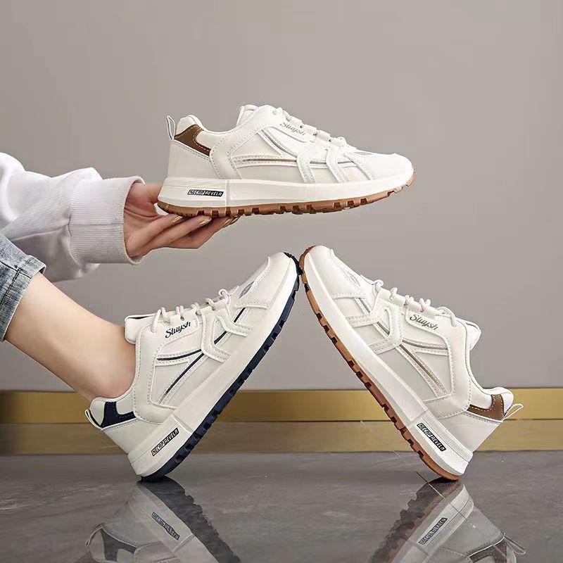 Женская обувь весна и осень повседневные дышащие легкие кроссовки модные универсальные дорожные туфли из арганового белого цвета