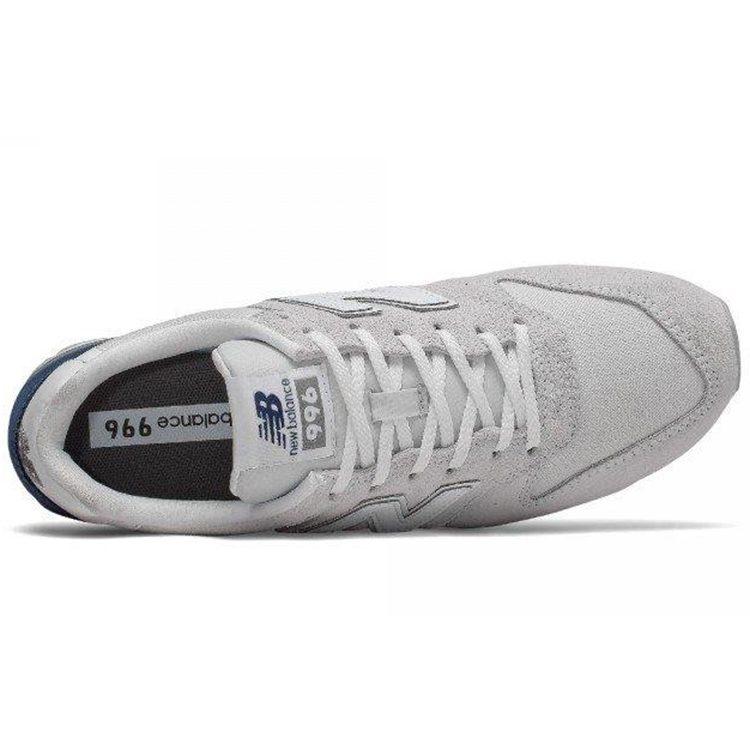 New Balance Классический беговой кроссовок с цветной полосой 'Серо-синий' Женский WL996BB
